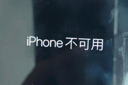 本溪苹果服务网点分享锁屏界面显示“iPhone 不可用”如何解决 